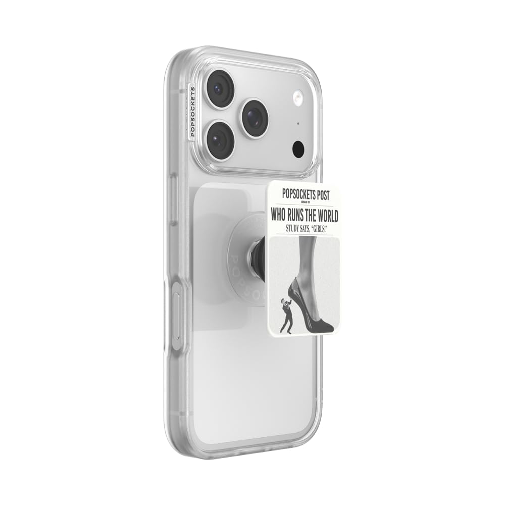 PopSockets Adhesive Phone Grip, Holder- Black