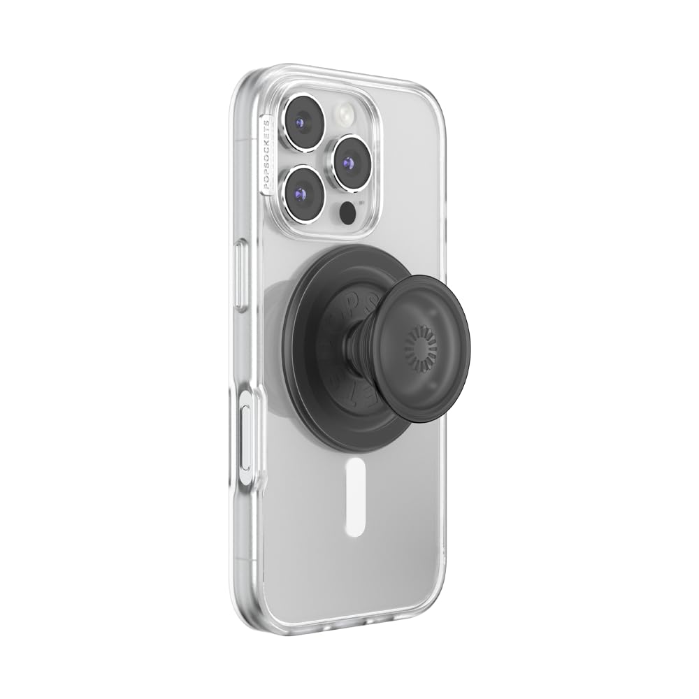 PopSockets Adhesive Phone Grip, Holder- Black