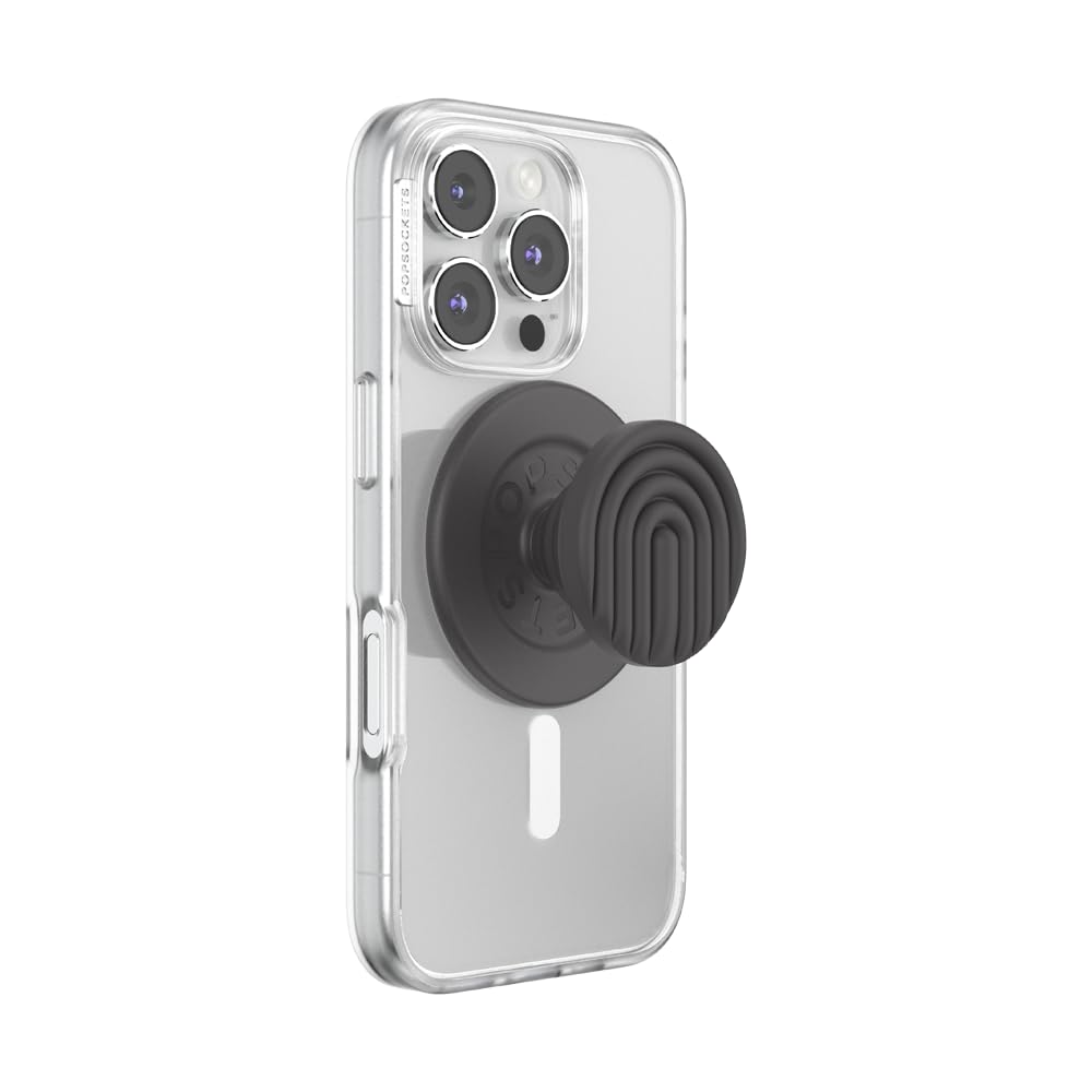 PopSockets Adhesive Phone Grip, Holder- Black