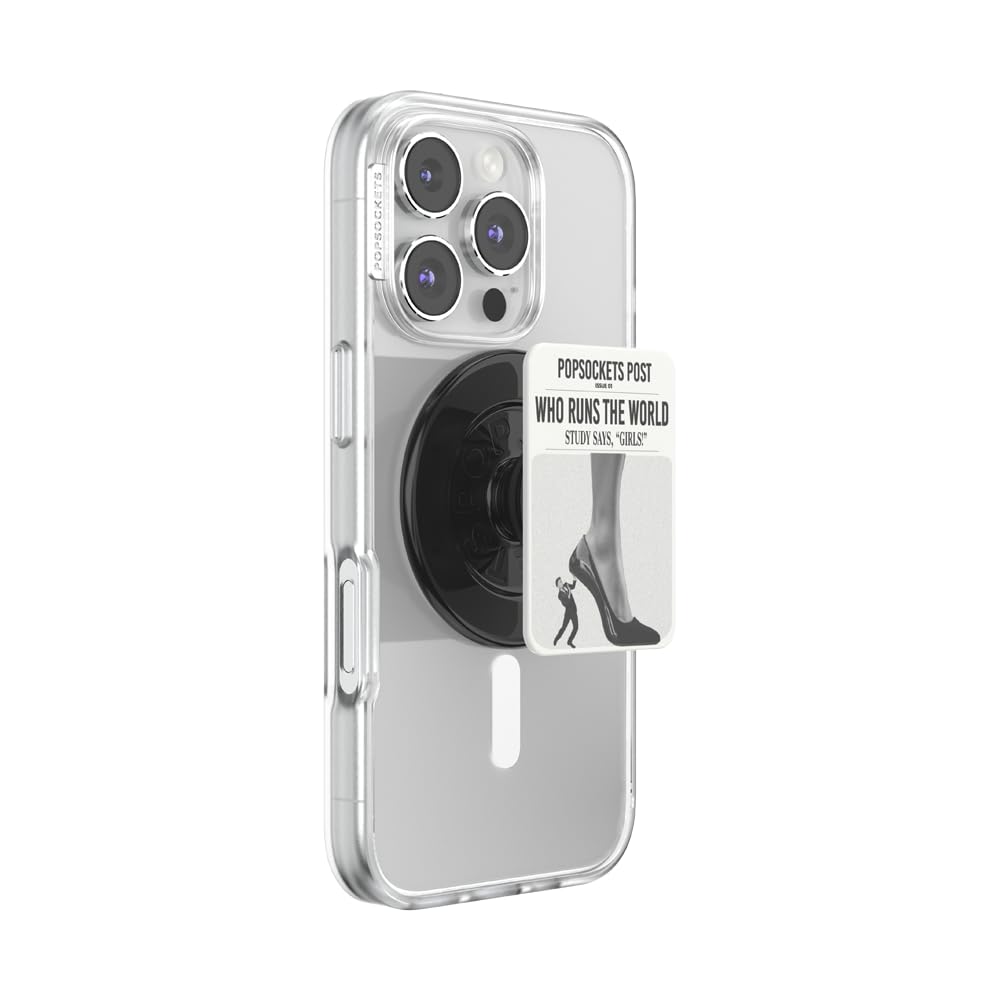 PopSockets Adhesive Phone Grip, Holder- Black