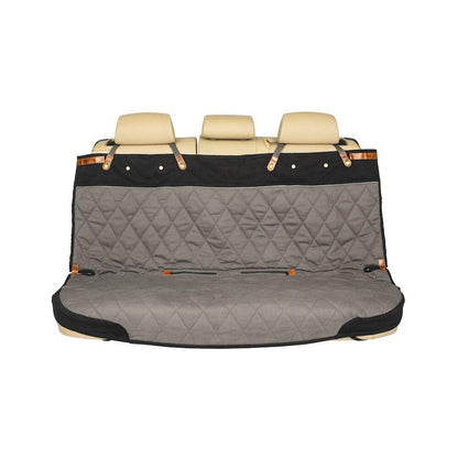 PetSafe Happy Ride Quilted Dog Car Seat Cover, Hammock, Black | Dog Hammock Seat Cover for Car, Scratch-Resistant Quilted, 4 Adjustable Headrest Straps, Nonslip Backing, Machine Washable