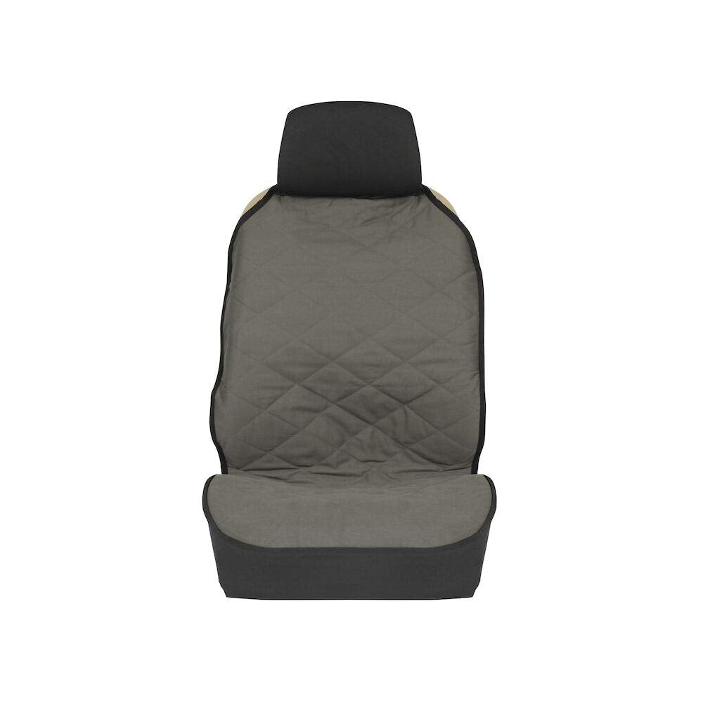 PetSafe Happy Ride Quilted Dog Car Seat Cover, Hammock, Black | Dog Hammock Seat Cover for Car, Scratch-Resistant Quilted, 4 Adjustable Headrest Straps, Nonslip Backing, Machine Washable