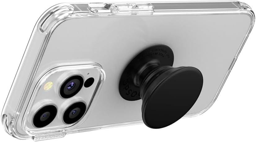 PopSockets Adhesive Phone Grip, Holder- Black