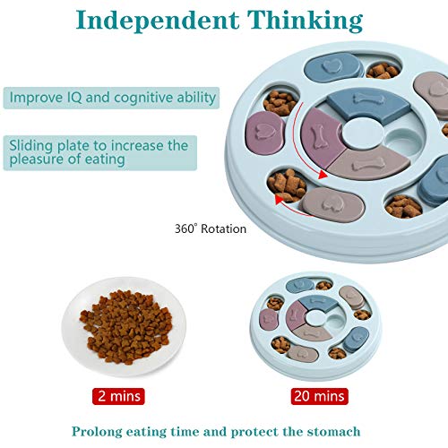 Interactive Dog Treat Puzzle Toy for Mental Stimulation and Slow Feeding