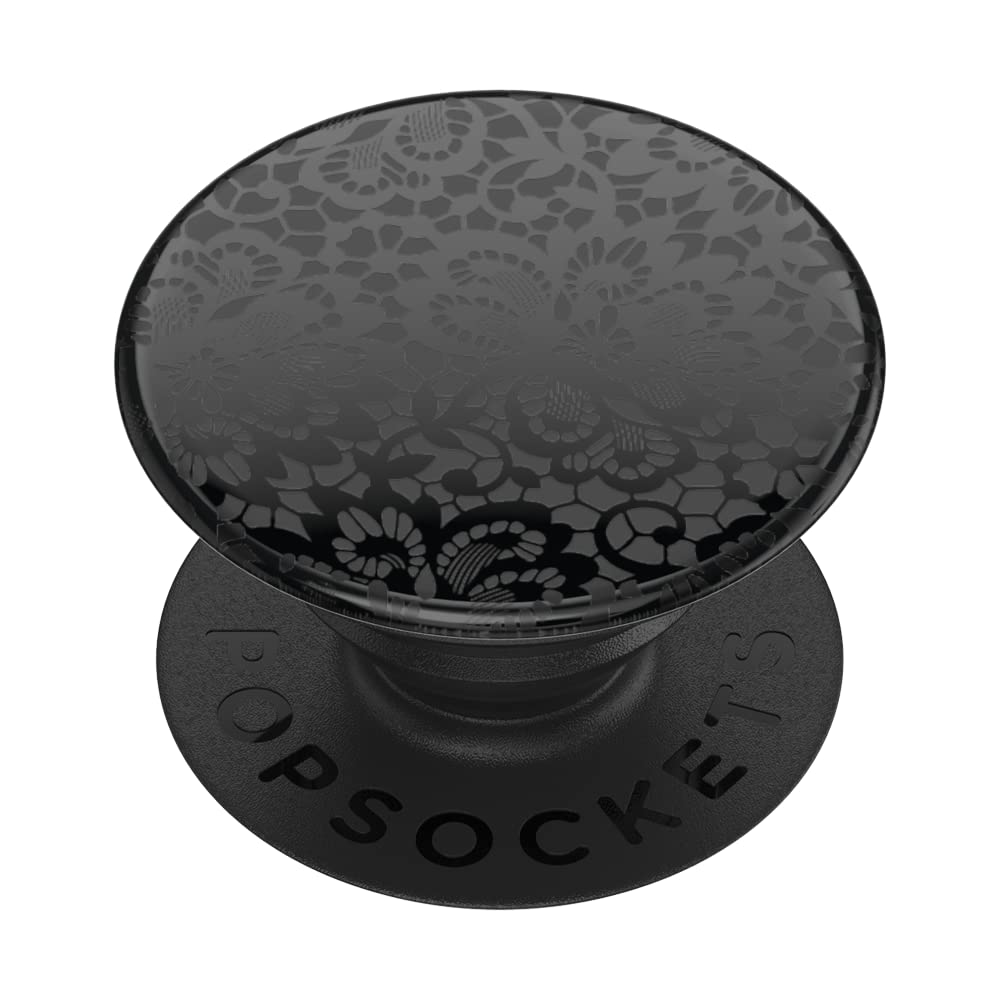 PopSockets Adhesive Phone Grip, Holder- Black