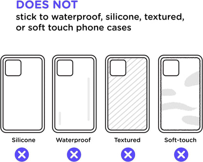 PopSockets Adhesive Phone Grip, Holder- Black