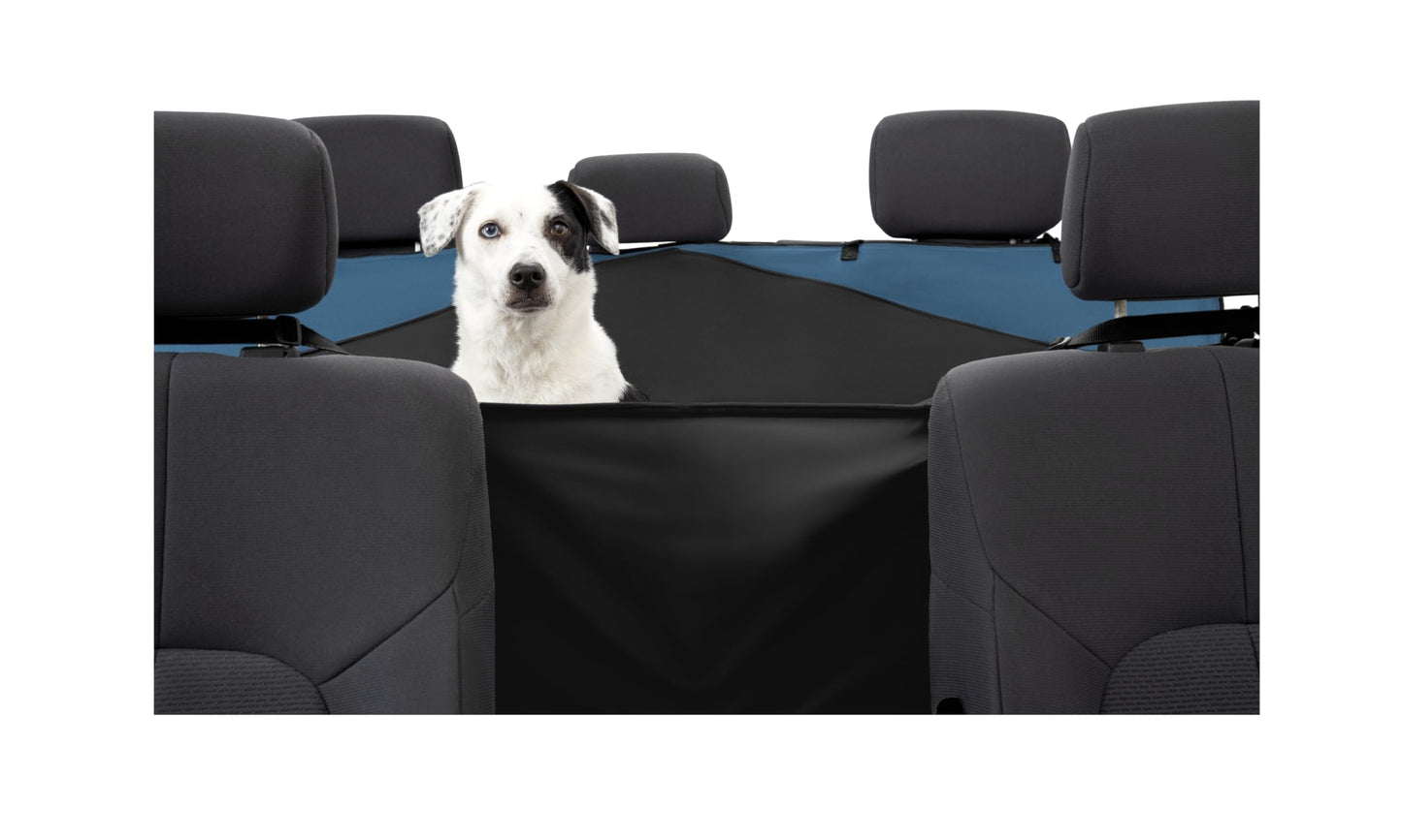 Kurgo Rover Hammock Seat Cover, Black, 55" Wide | Protects Seats from Muddy Paws & Pet Hair, Water & Stain Resistant, Secure Fit, Passenger-Friendly Opening, For Cars & SUVs