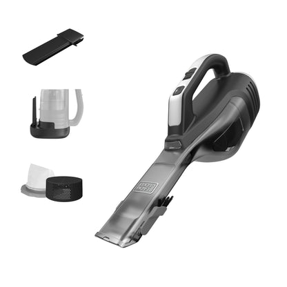 Black+Decker, Dustbuster AdvancedClean Handheld Vacuum Cordless, Compact Home and Car Vacuum with Crevice Tool, Rotating Nozzle and Charging Station