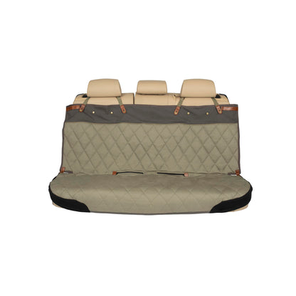 PetSafe Happy Ride Quilted Dog Car Seat Cover, Hammock, Black | Dog Hammock Seat Cover for Car, Scratch-Resistant Quilted, 4 Adjustable Headrest Straps, Nonslip Backing, Machine Washable