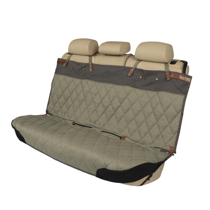 PetSafe Happy Ride Quilted Dog Car Seat Cover, Hammock, Black | Dog Hammock Seat Cover for Car, Scratch-Resistant Quilted, 4 Adjustable Headrest Straps, Nonslip Backing, Machine Washable