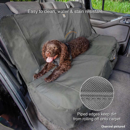 Kurgo Rover Hammock Seat Cover, Black, 55" Wide | Protects Seats from Muddy Paws & Pet Hair, Water & Stain Resistant, Secure Fit, Passenger-Friendly Opening, For Cars & SUVs