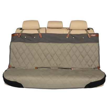 PetSafe Happy Ride Quilted Dog Car Seat Cover, Hammock, Black | Dog Hammock Seat Cover for Car, Scratch-Resistant Quilted, 4 Adjustable Headrest Straps, Nonslip Backing, Machine Washable