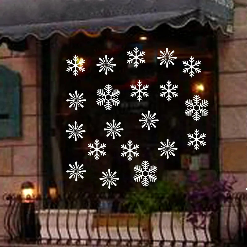 Snowflake Window Stickers 38pcs Christmas Decor