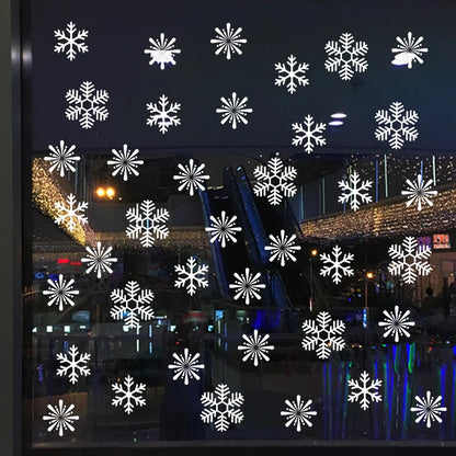 Snowflake Window Stickers 38pcs Christmas Decor