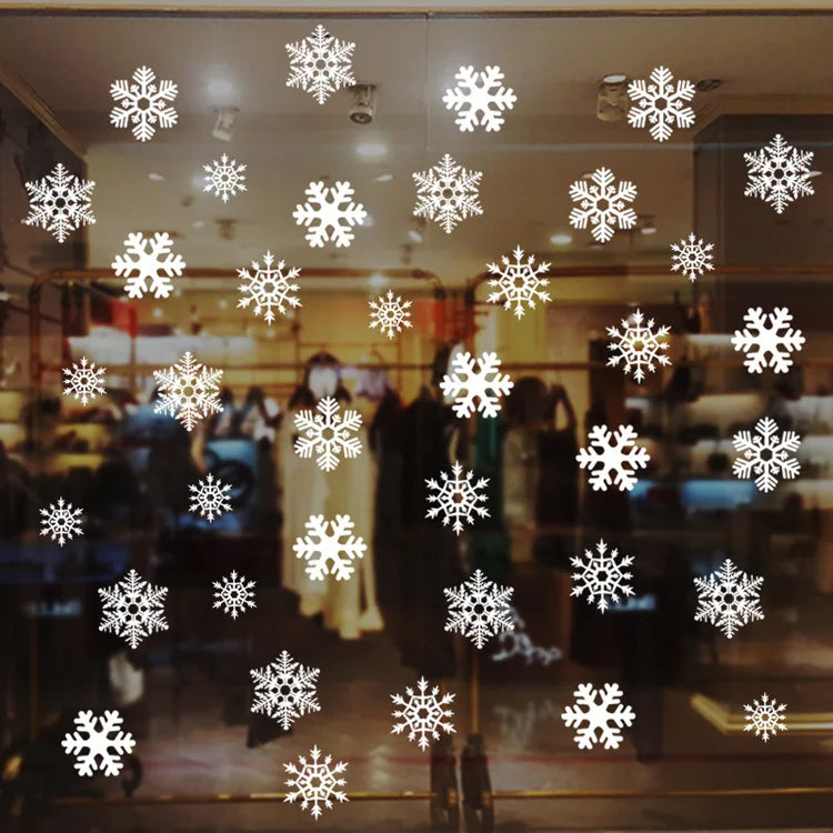 Snowflake Window Stickers 38pcs Christmas Decor