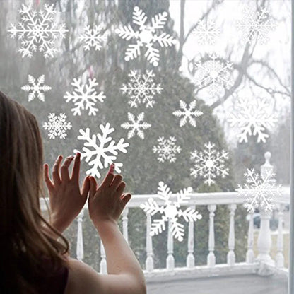Snowflake Window Stickers 38pcs Christmas Decor