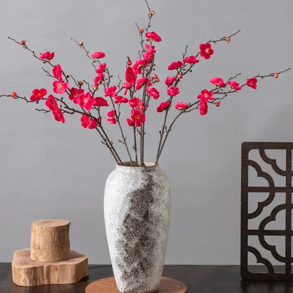 Artificial Plum and Peach Blossom Silk Flowers