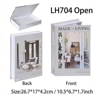 Luxury Fake Book Storage Box