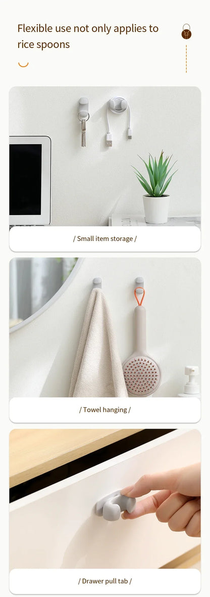 Silicone Wall-Mounted Spoon Holder