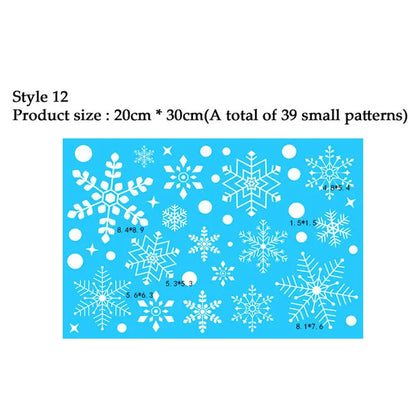 Snowflake Window Stickers 38pcs Christmas Decor