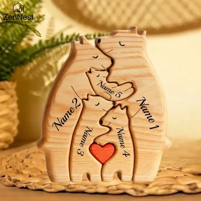 Personalized Wooden Family Puzzle