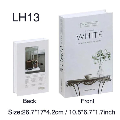 Luxury Fake Book Storage Box