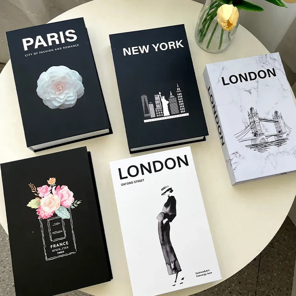 Luxury Fake Book Storage Box