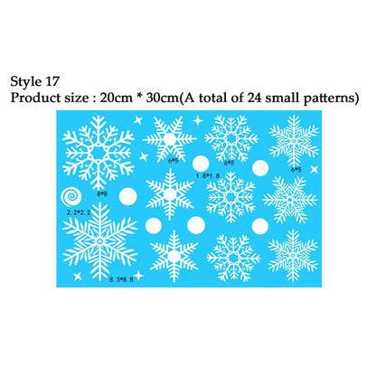 Snowflake Window Stickers 38pcs Christmas Decor