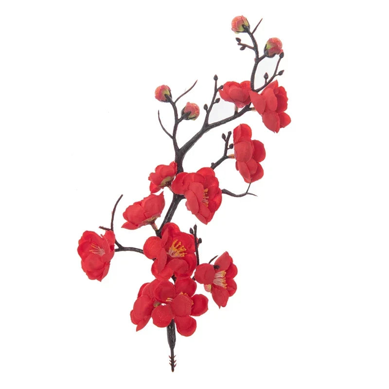 Artificial Plum and Peach Blossom Silk Flowers