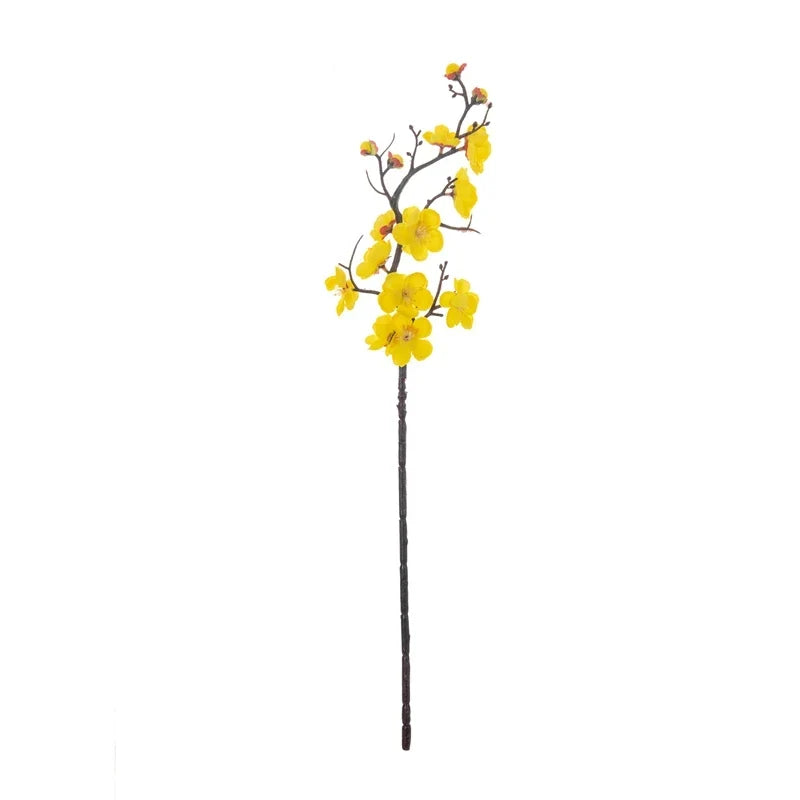Artificial Plum and Peach Blossom Silk Flowers