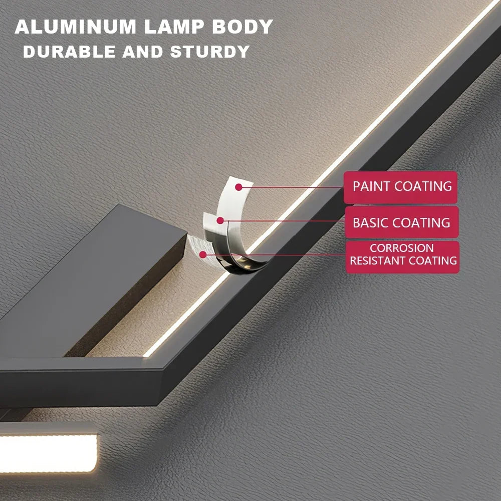 Modern LED Wall Lamp with Remote