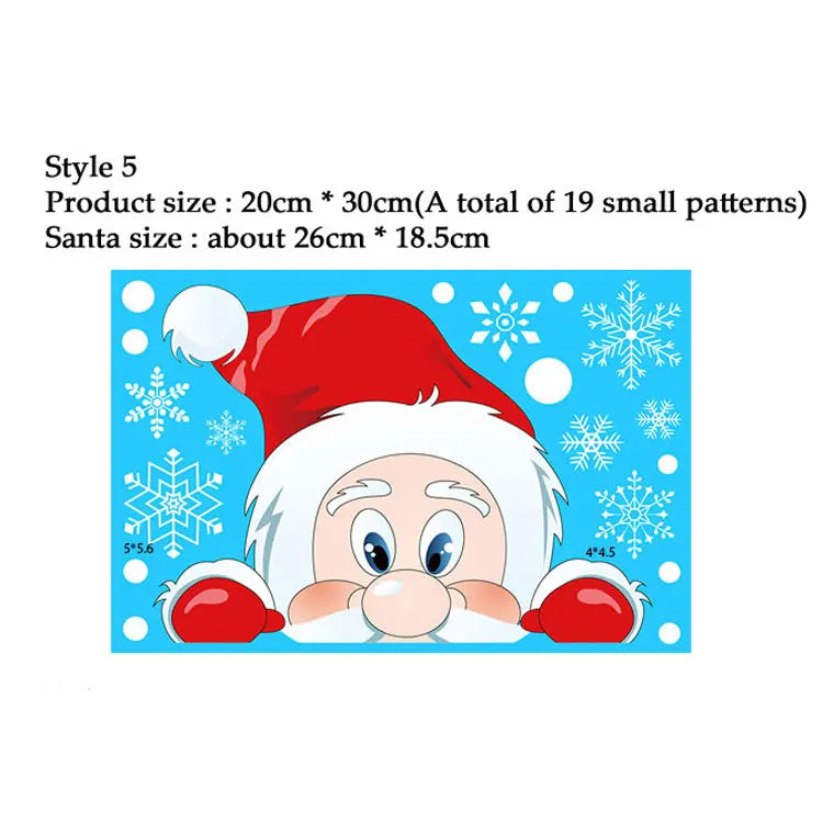 Snowflake Window Stickers 38pcs Christmas Decor