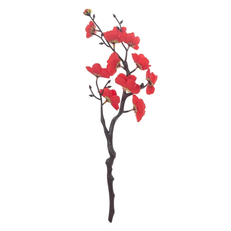 Artificial Plum and Peach Blossom Silk Flowers