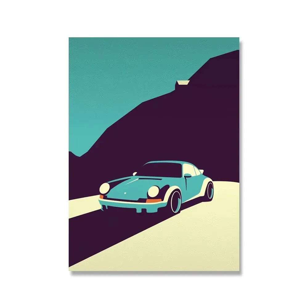 Classic 911 Car Canvas Poster