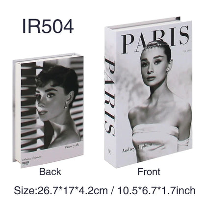 Luxury Fake Book Storage Box