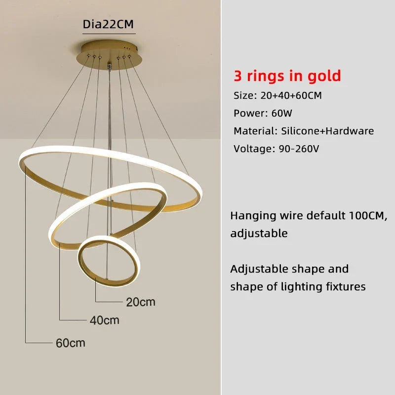 Modern Nordic LED Pendant Light for Dining Room