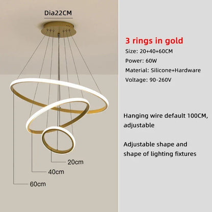 Modern Nordic LED Pendant Light for Dining Room