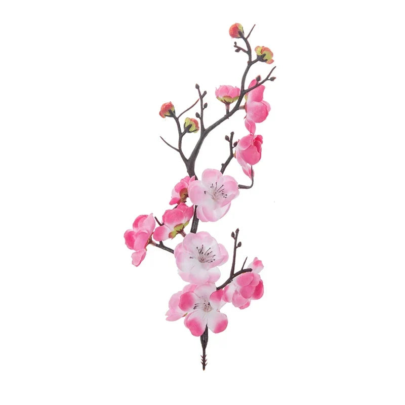 Artificial Plum and Peach Blossom Silk Flowers