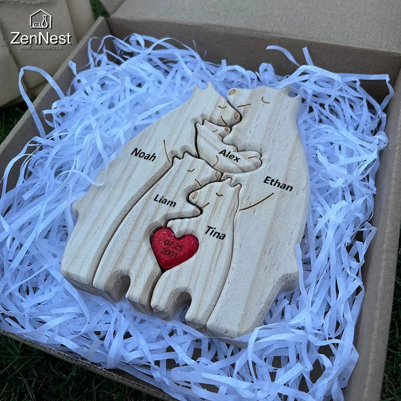 Personalized Wooden Family Puzzle