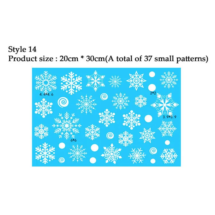 Snowflake Window Stickers 38pcs Christmas Decor