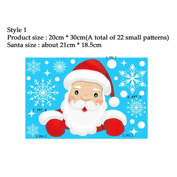 Snowflake Window Stickers 38pcs Christmas Decor