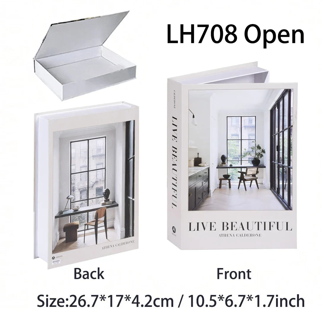 Luxury Fake Book Storage Box