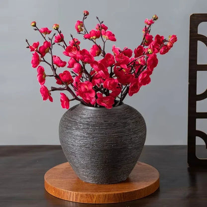 Artificial Plum and Peach Blossom Silk Flowers