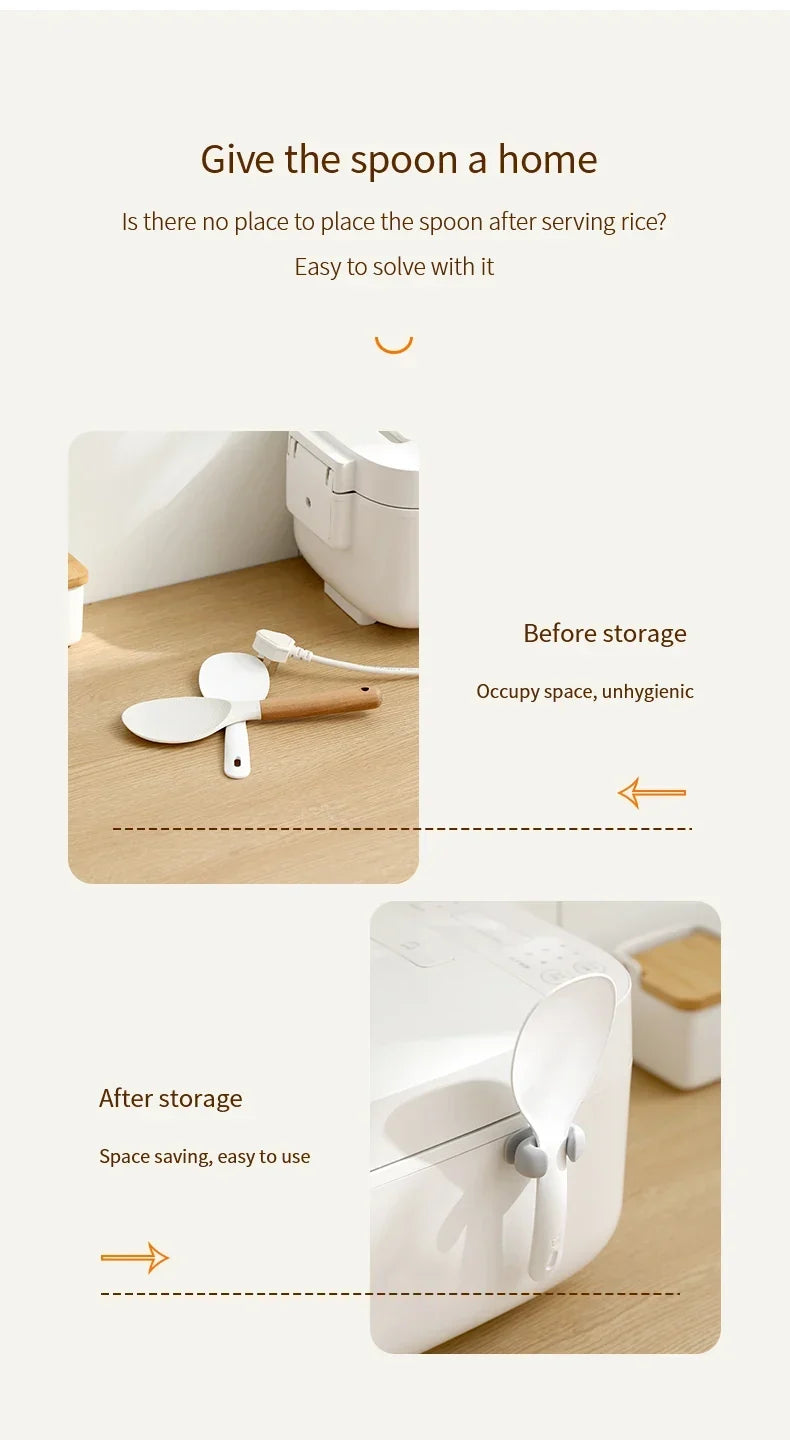Silicone Wall-Mounted Spoon Holder