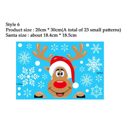 Snowflake Window Stickers 38pcs Christmas Decor