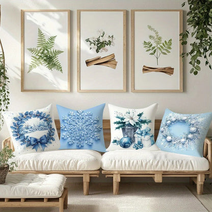 Christmas Pillowcase Set 4pcs Home Decor