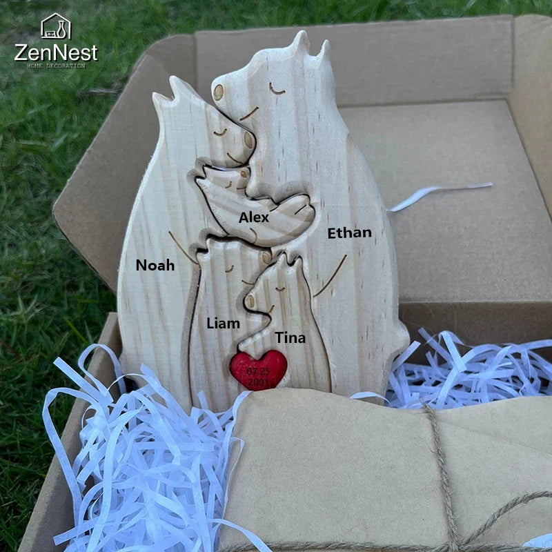 Personalized Wooden Family Puzzle