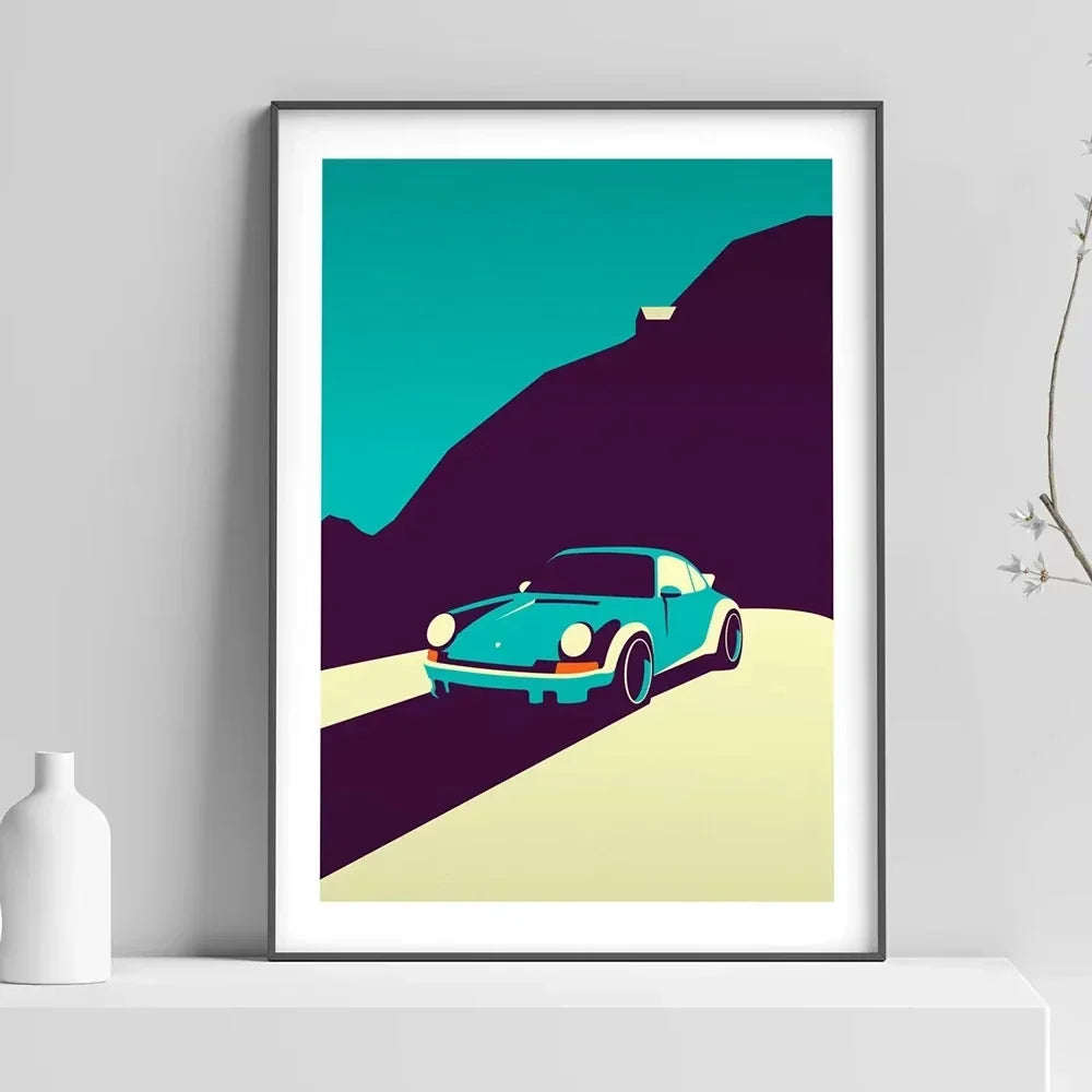 Classic 911 Car Canvas Poster