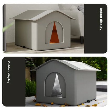 Waterproof Outdoor Pet House Foldable Warm Bed
