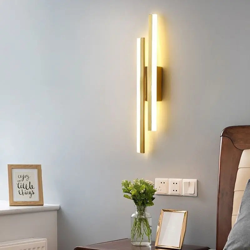 LED Copper Pipe Wall Lamp